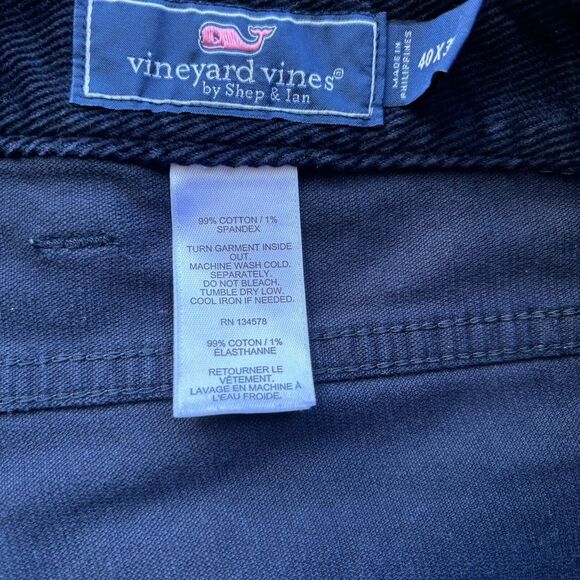 Marthas‎ Vinyard Navy Blue Corduroy Pants Men's 40x30 Stretch - Picture 5 of 7